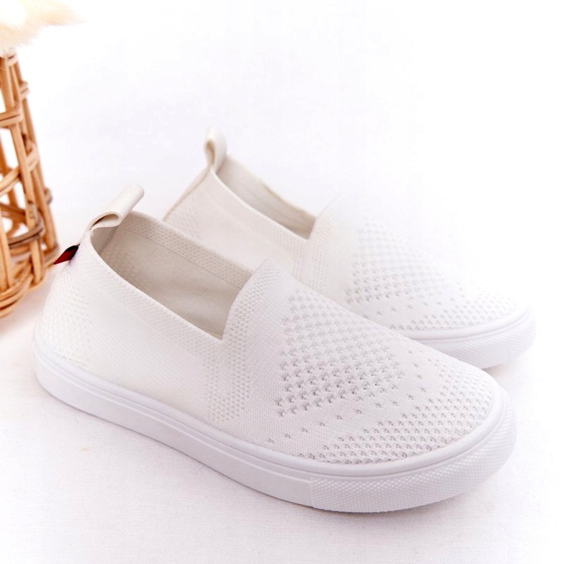 Sneakers Slip-On Big Star HH374105 per bambini bianche bianca 1