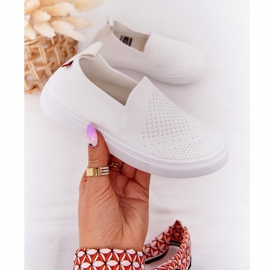 Sneakers Slip-On Big Star HH374105 per bambini bianche bianca 3