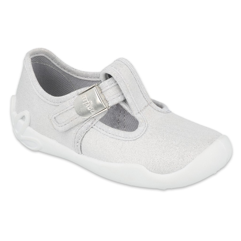 Scarpe per bambini Befado argento bianco 115X001 d'argento grigio 4