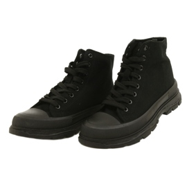 News Sneakers Alte Nere su Platform 21SP02-1050 nero 3