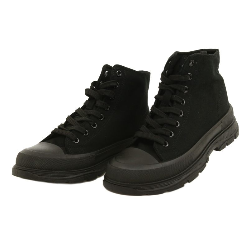 News Sneakers Alte Nere su Platform 21SP02-1050 nero 3