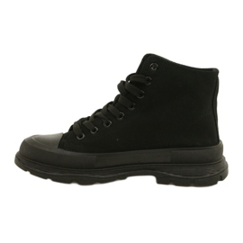 News Sneakers Alte Nere su Platform 21SP02-1050 nero 2