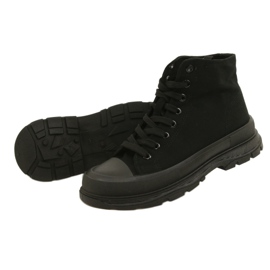 News Sneakers Alte Nere su Platform 21SP02-1050 nero 5