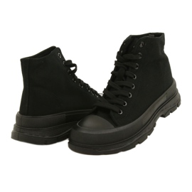 News Sneakers Alte Nere su Platform 21SP02-1050 nero 4