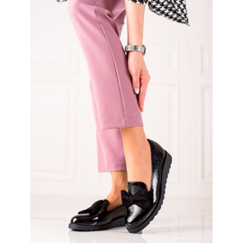 La.Fi Scarpe laccate con fiocco nero 2