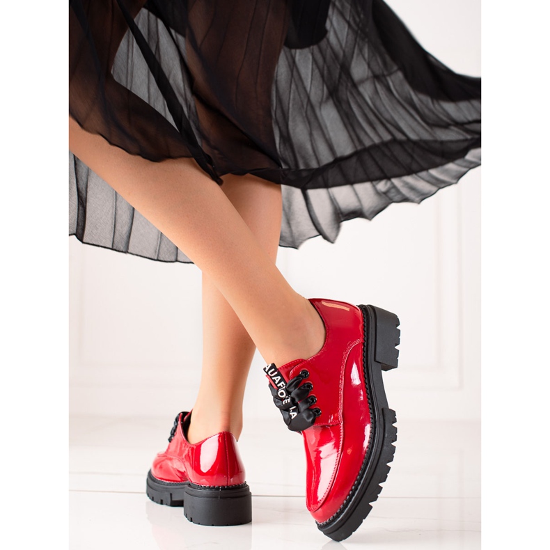 La.Fi Scarpe alla moda con lacci rosso 2