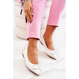 PS1 Ballerine In Pelle In Spitz White Rachelle bianco 1