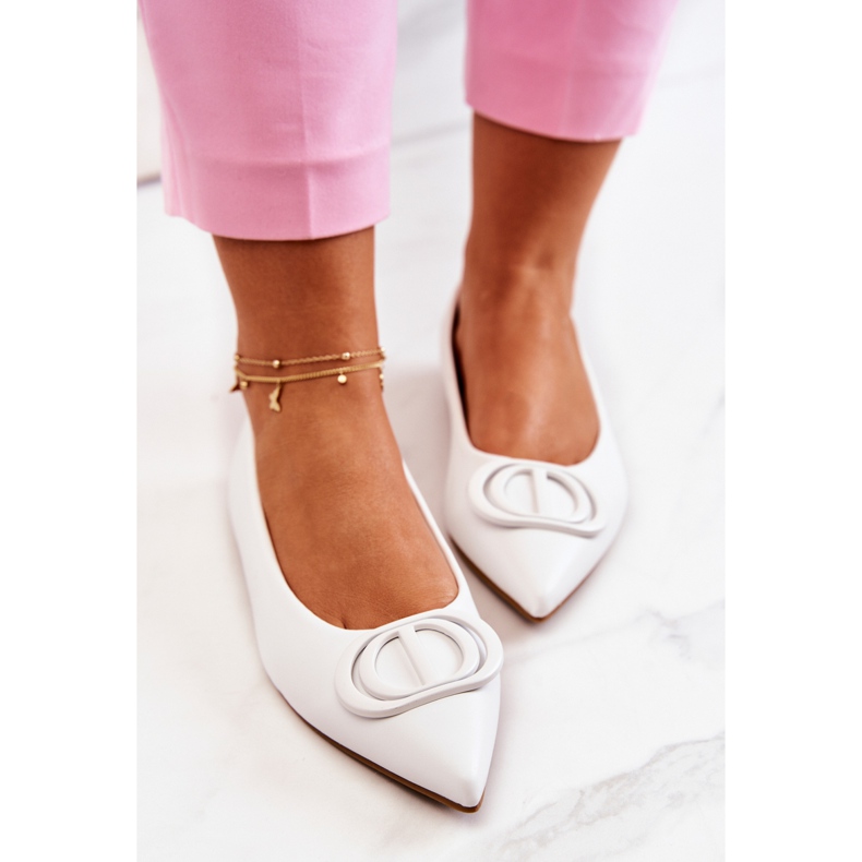 PS1 Ballerine In Pelle In Spitz White Rachelle bianca 2