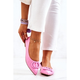 Ballerina In Pelle Con Spitz Rosa Rachelle 2