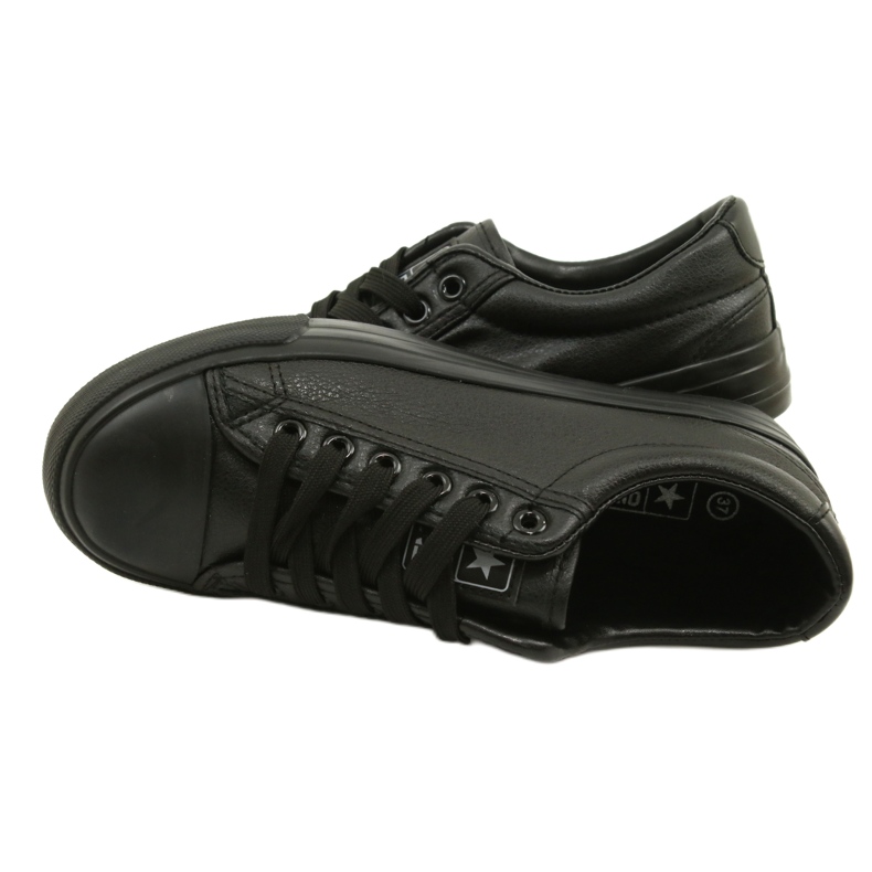News Sneakers Nere da Donna in Ecopelle 21SP02-1200 nero 7