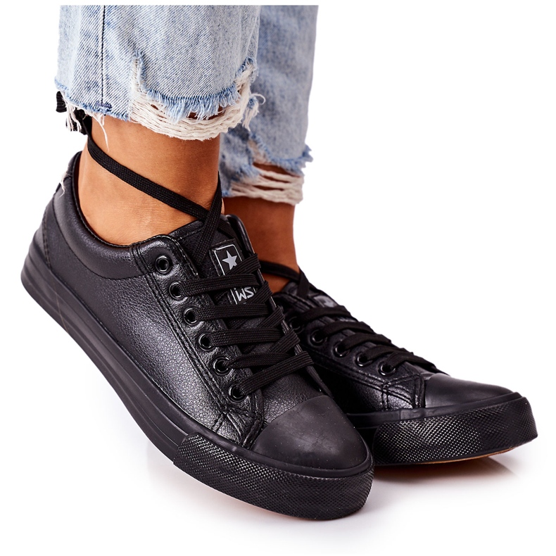 News Sneakers Nere da Donna in Ecopelle 21SP02-1200 nero 2