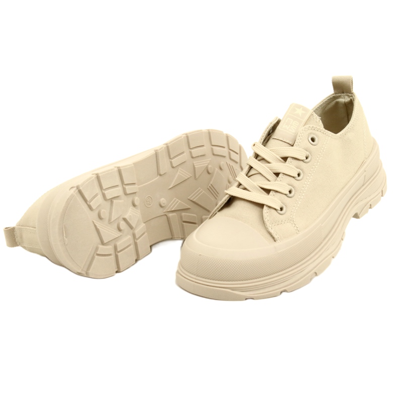 News Sneaker da donna sulla piattaforma 21SP02-1400 beige 4