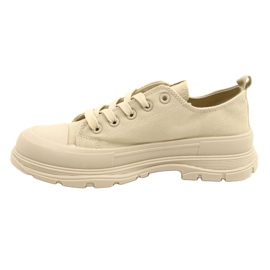 News Sneaker da donna sulla piattaforma 21SP02-1400 beige 2