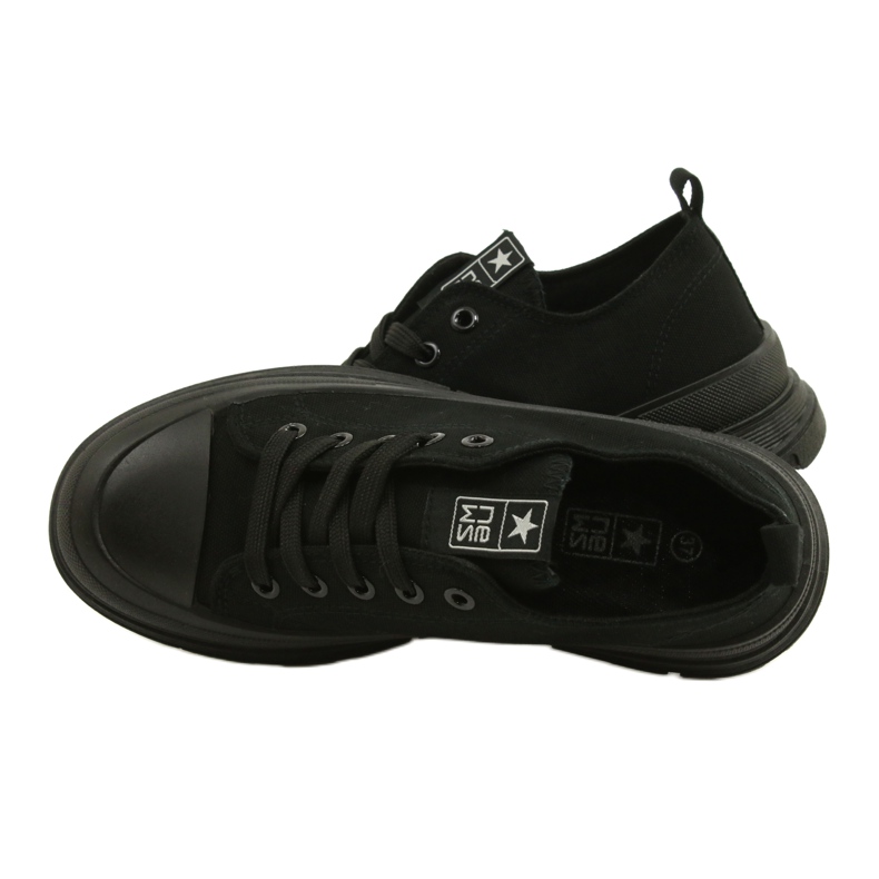 News Sneaker da donna sulla piattaforma nera 21SP02-1400 nero 5