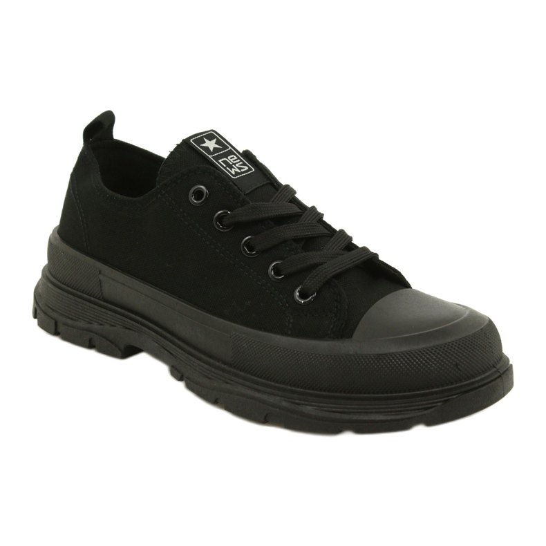 News Sneaker da donna sulla piattaforma nera 21SP02-1400 nero 1