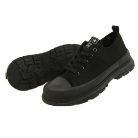 News Sneaker da donna sulla piattaforma nera 21SP02-1400 nero 4