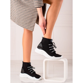 TRENDI Sneakers in tessuto leggero nero 2