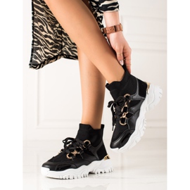 TRENDI Scarpe da ginnastica alla moda nero 2