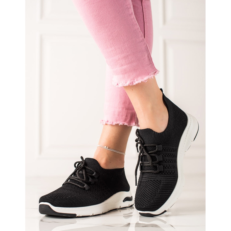 TRENDI Scarpe sportive slip-on nero 1