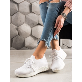 TRENDI Scarpe sportive slip-on bianco 1