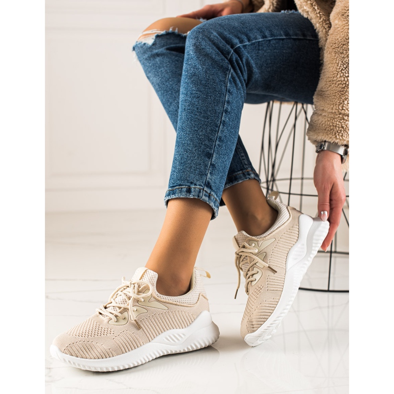 TRENDI Scarpe sportive Sneakers beige 1