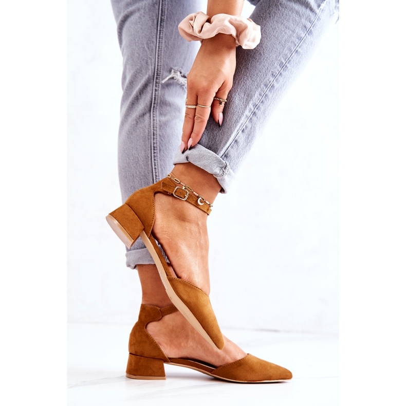 WS1 Décolleté In Pelle Scamosciata In Calliope Spitz Camel marrone 1