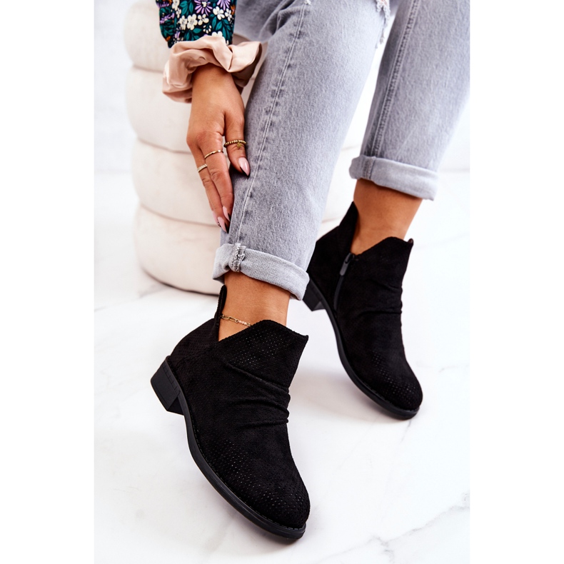 PS1 Stivali increspati traforati Black Cynthia nero 2