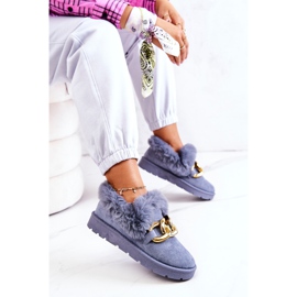 PS1 Ciabatte da donna con catena d'oro blu Ardrums 1