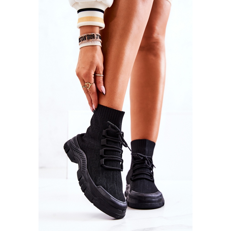 FM1 Calzature nere per calzini sportivi Kimberly nero 2