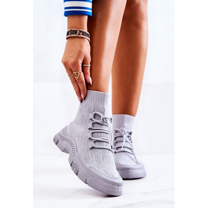 FM1 Calzature grigie per calzini sportivi Kimberly grigio 1