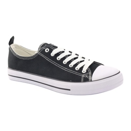 Sneakers nere American Club LH03 bianco nero 1