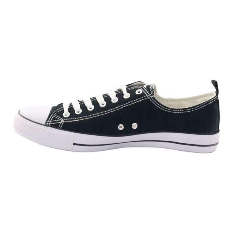 Sneakers nere American Club LH03 bianco nero 2
