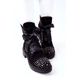 Lewski Shoes Stivali Scamosciati Workery Lewski Scarpe Legate 3069 Nere nero 1