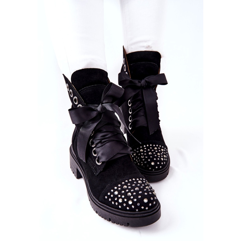 Lewski Shoes Stivali Scamosciati Workery Lewski Scarpe Legate 3069 Nere nero 1