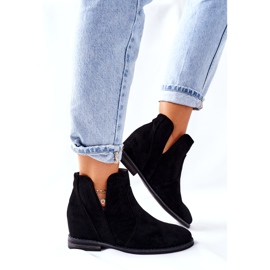 Stivali da donna con zeppa S.Barski Joiva Black nero 2