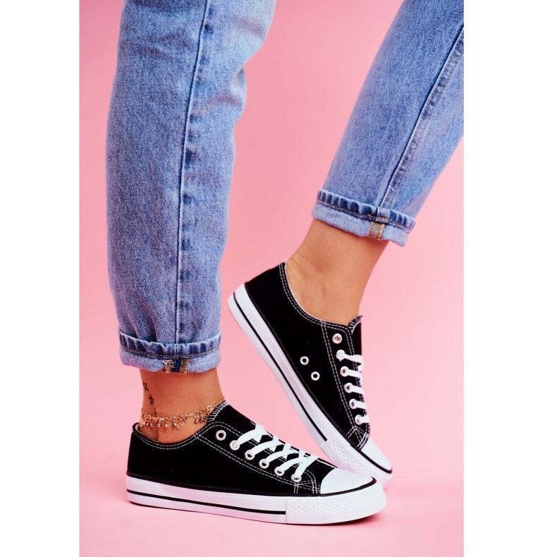 PS1 Sneakers Omerta Nere con Suola Bianca nero 1
