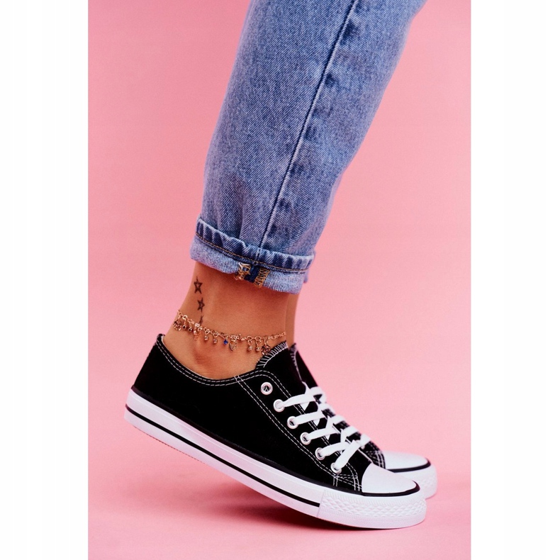 PS1 Sneakers Omerta Nere con Suola Bianca nero 2
