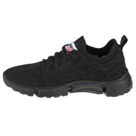 Scarpe Tommy Hilfiger Jeans Chunky Mono Sock Lea Trainers M EM0EM00679-BDS nero 1
