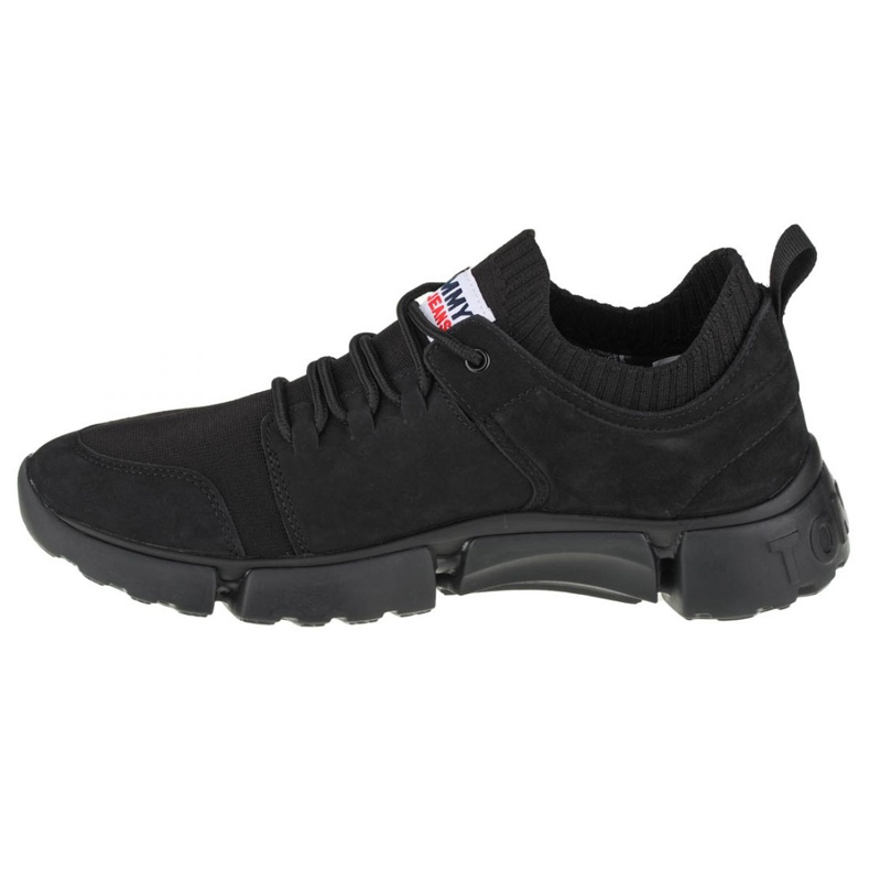 Scarpe Tommy Hilfiger Jeans Chunky Mono Sock Lea Trainers M EM0EM00679-BDS nero 1