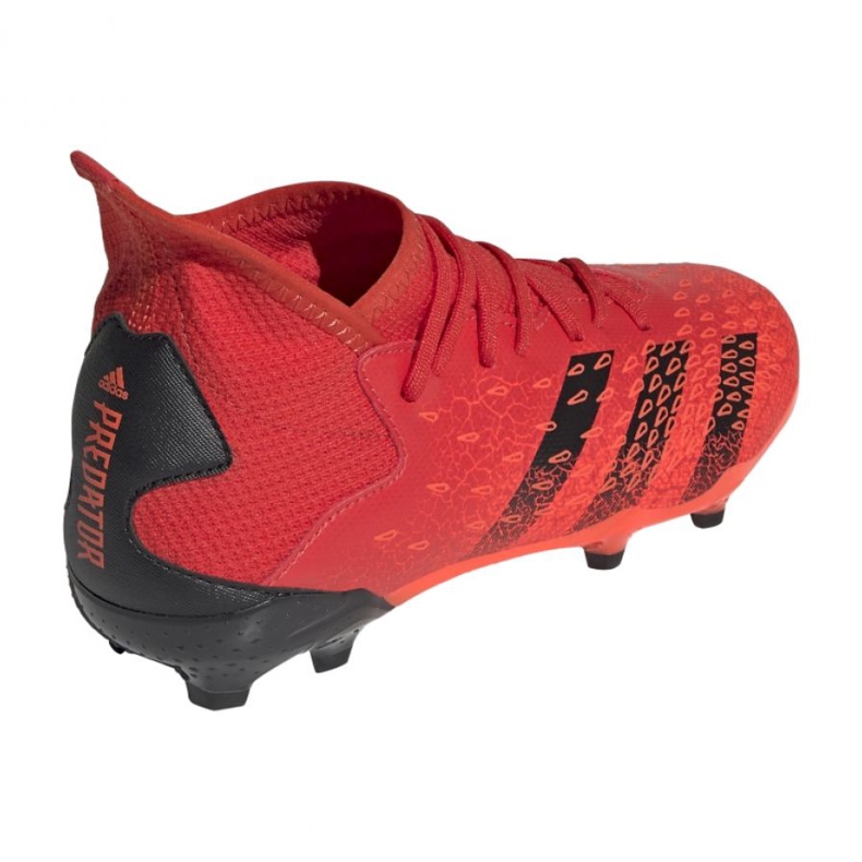 Scarpe da calcio Adidas Predator Freak.3 Fg Jr FY6282 arance e rossi 1