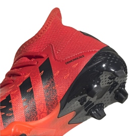 Scarpe da calcio Adidas Predator Freak.3 Fg Jr FY6282 arance e rossi 2