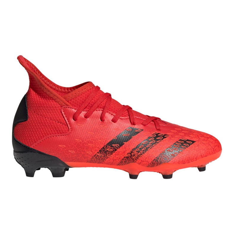 Scarpe da calcio Adidas Predator Freak.3 Fg Jr FY6282 arance e rosse 5