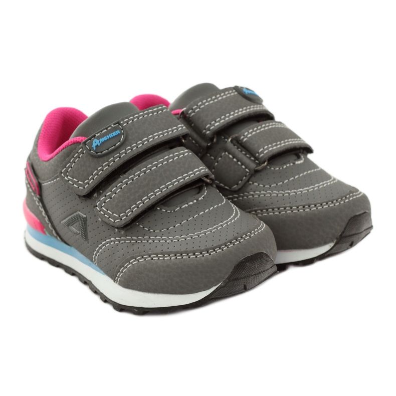 American Club ADI sport plantare in pelle American D1 tg blu rosa grigio 4
