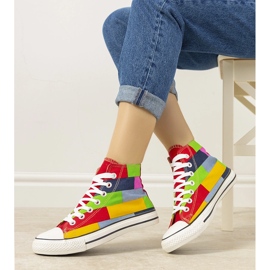 Sneakers alla caviglia Gabby colorate rosso 1