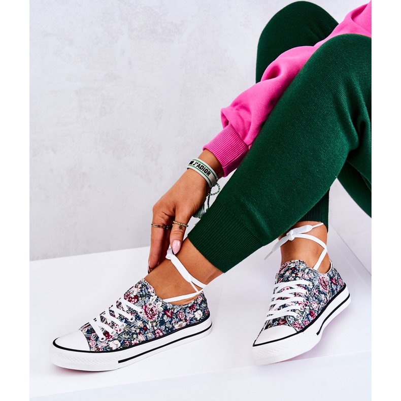 FS2 Sneakers Basse Con Fiori Desiree Verdi verde 1