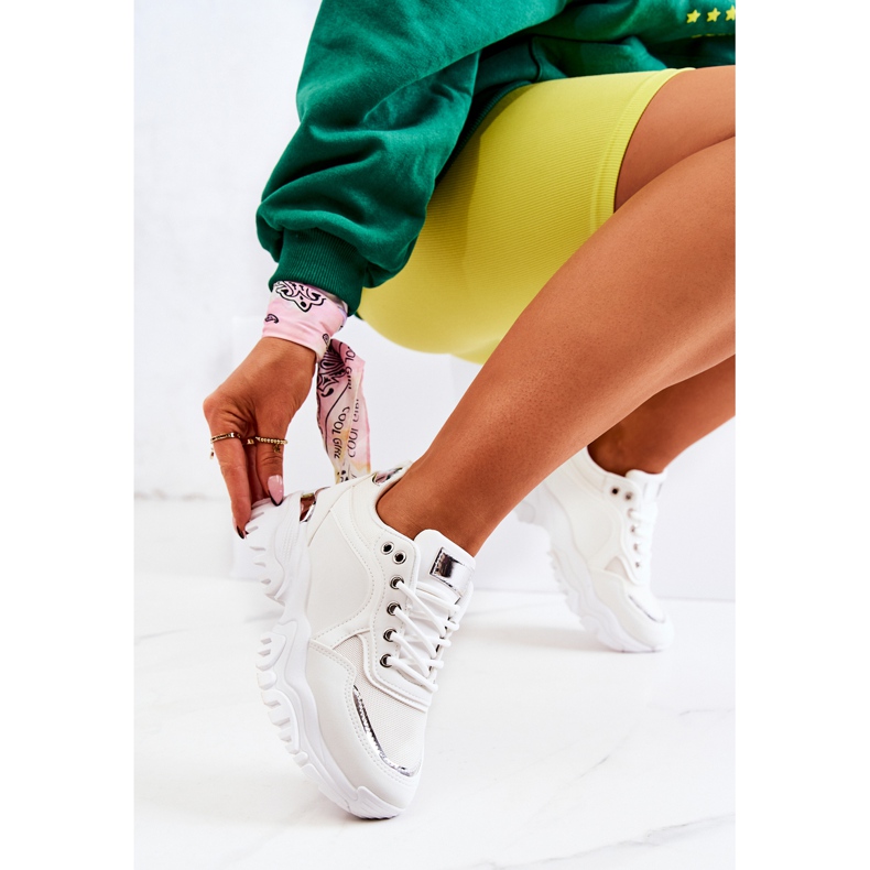 FS2 Scarpe Da Ginnastica Sulla Piattaforma Sallie Bianco argento 1