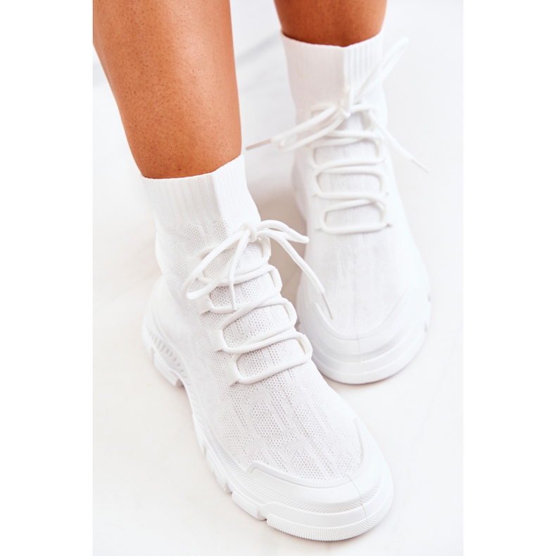 FM1 Calzature bianche per calzini sportivi Kimberly bianca 1