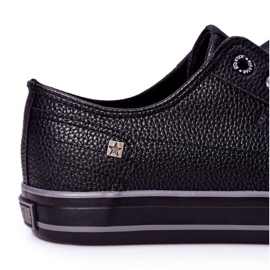 Sneakers da uomo in pelle Big Star II174002 Nere nero 2
