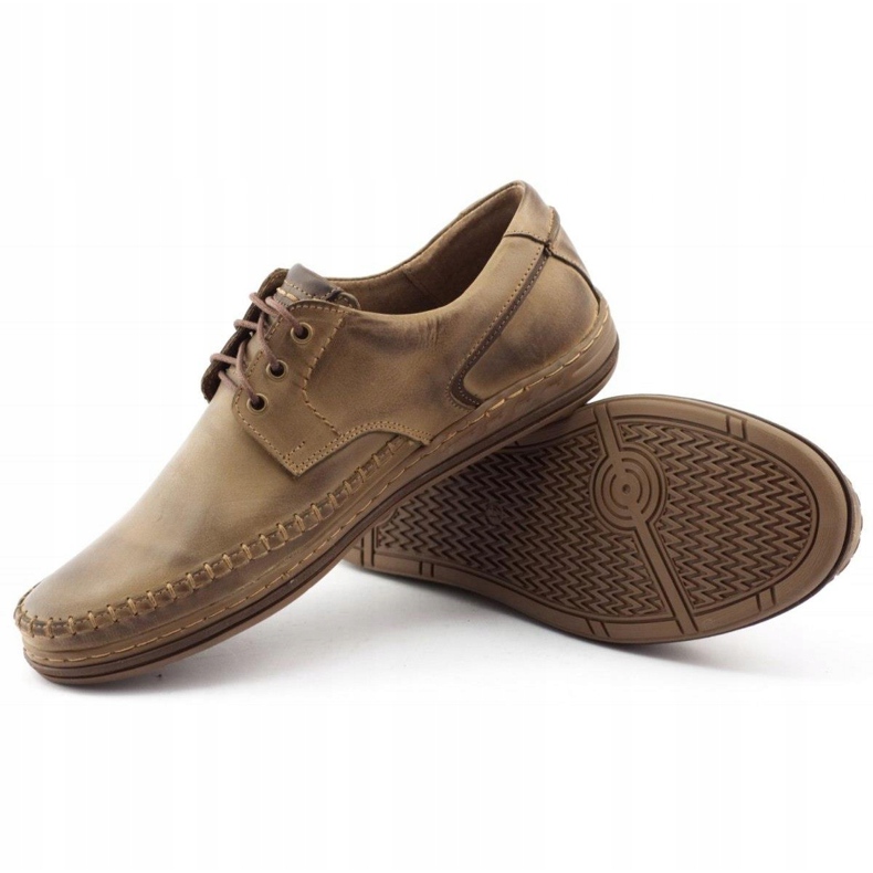 Polbut Scarpe da uomo in pelle J44PŁ marrone 3
