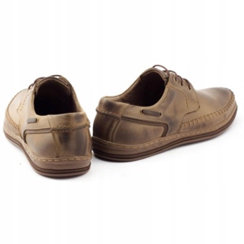 Polbut Scarpe da uomo in pelle J44PŁ marrone 4